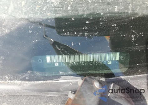 2007 Chevrolet Malibu Ss из США, поврежденный, VIN 1G1ZW57107F206002